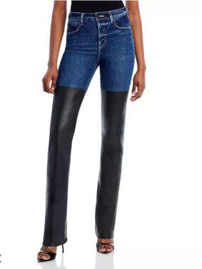 👖 L'AGENCE Ruth High-Rise Straight Jeans – Magnolia Blue (Size 23) 👖